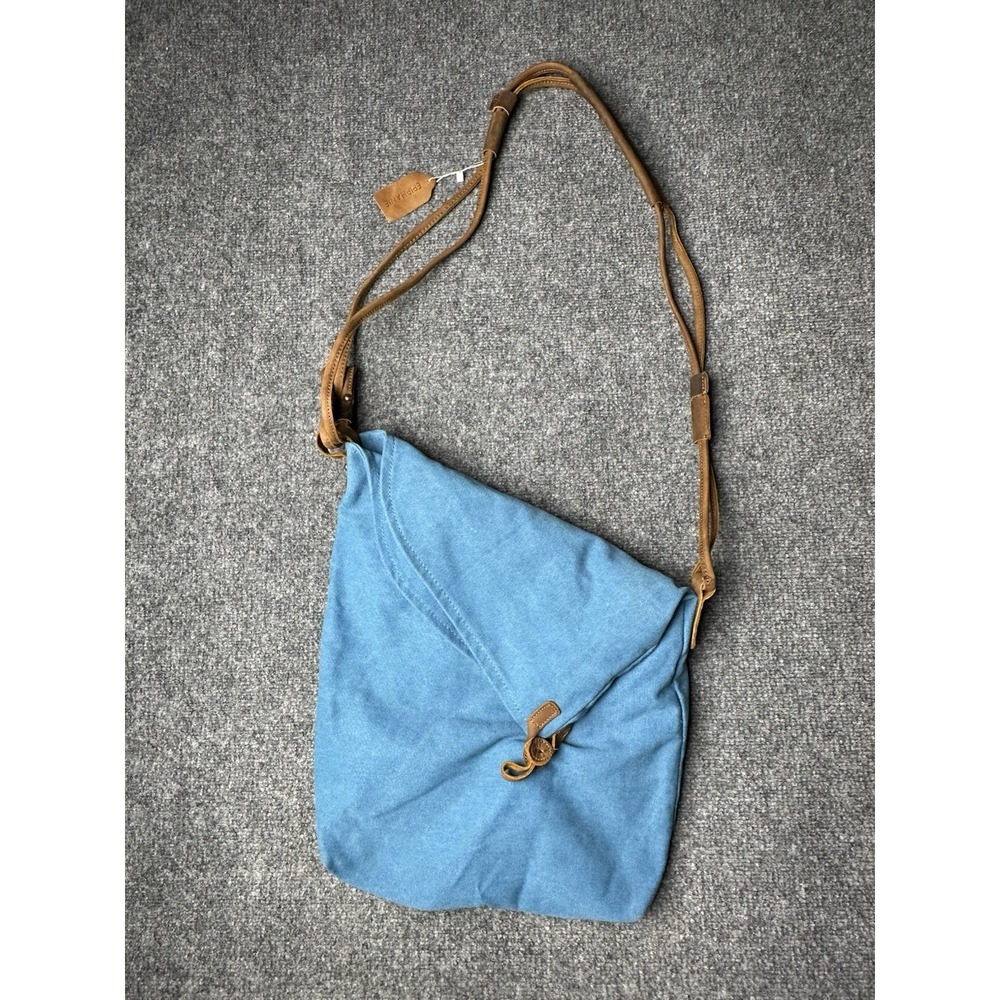 Womens Suede Epiphanie‎ Blue Crossbody Shoulder Bag, Size One Size